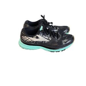 Brooks Women's Black & Mint Launch Size 9.5 Running Sneakers
